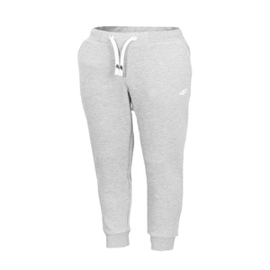 Pantalones Jogger Casuales de Hombre, Grises, de Cintura Media, Estilo Vintage, Ligeros, de Poliéster/Algodón, Tejidos, con Cordón, Ajuste Regular, para Otoño, con Logotipo en la Pierna Derecha - Product Image 1