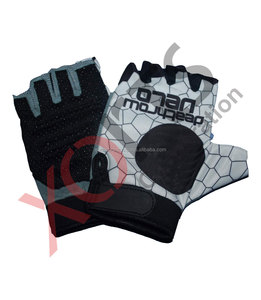 Guantes de impacto de cuero transpirables de medio dedo corto para deportes al aire libre para motociclismo y ciclismo - Product Image 5