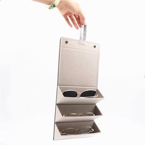 Étui <span class=keywords><strong>pour</strong></span> <span class=keywords><strong>lunettes</strong></span> optiques bleu en PU, 20 pièces, de couleur bleue, personnalisé, prix d'usine - Product Image 2