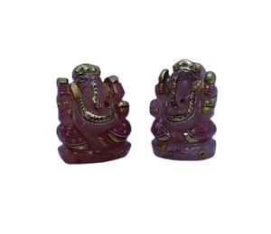 Statue de Ganesha sculptée en pierre précieuse de qualité supérieure, figurine religieuse, décoration d'intérieur pour boutique de cadeaux - Product Image 1