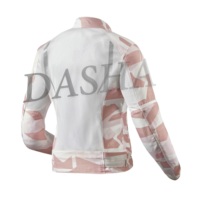 Blouson de moto en cuir imperméable et coupe-vent, camouflage rose, homologué CE, grande taille, vêtement de protection pour motard, OEM