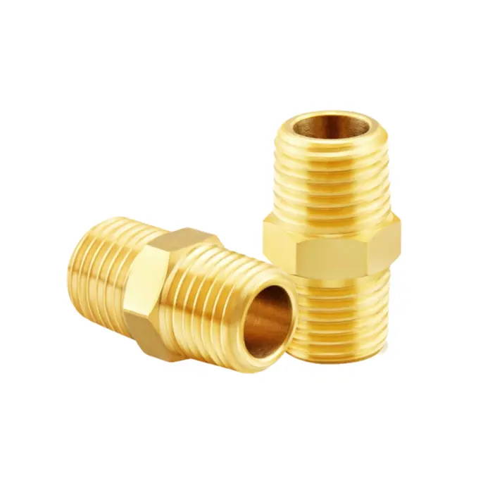 Brass Reducing Nipple Brass Pipe Fitting Reducing Hex Nipple Brass Hex Nipple at Best Price in India