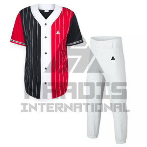 ชุดกีฬาเบสบอลเครื่องแบบดรอปชิปจากปากีสถานชุดซอฟต์บอลแบบ MOQ ต่ำ - Product Image 3