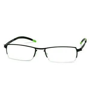 フリーフォームグリーン910ブラックギフト特許取得済みヒンジイオンメッキ環境にやさしい耐久性のあるメガネ青色光遮断メガネ