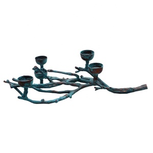 Soporte de luz en T de aluminio para decoración de mesa, candelabro de Color oxidado de cobre para decoración de hogar y boda - Product Image 1