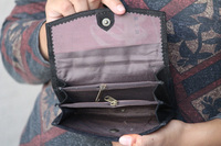 Femmes Pochette En Cuir Portefeuilles Élégants Pièce À La Main Porte-Cartes