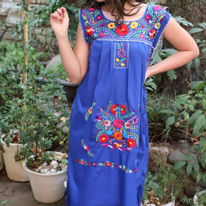 2020 venta al por mayor desgaste étnico vestido largo mujer fiesta bordado a mano trabajo Maxi vestido largo - Product Image 1