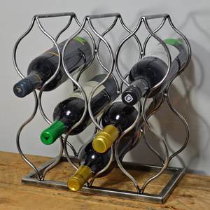 ชั้นวางไวน์ตั้งโต๊ะ8ขวดที่วางไวน์โลหะเหล็กสำหรับบาร์โรงแรมที่เก็บวิสกี้และเบียร์ - Product Image 1