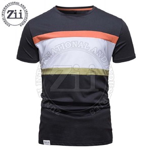 Concevez votre propre logo hommes T-Shirt col rond quantité minimale de commande bas hommes T-Shirt Street Wear T-Shirt pour hommes - Product Image 3