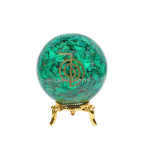 Sphère de Malachite et Orgonite, vente en ligne possible - Product Image 1
