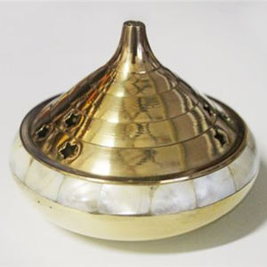Incensario de Latón con Madreperla Hecho en India, Venta Directa de Fábrica OEM - Product Image 1