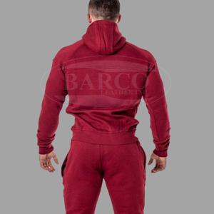 Survêtement en molleton de coton respirant personnalisable pour homme, uni, séchage rapide, logo personnalisé, taille plus, technique de cuir imprimé personnalisée - Product Image 3