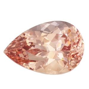 ลูกแพร์8X12mm มอร์แกไนท์ธรรมชาติแบบเจียระไนคุณภาพสูงอัญมณีหลวม | marropino Morganite | - Product Image 1