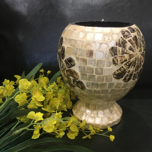 Set of 2 mother of pearl vase, flower vase for decor, high quality vase for exported - Product Image 4