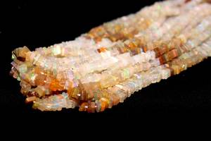 โอปอลเอธิโอเปียธรรมชาติเส้นยาว16 ",ลูกปัดพลอยทรงสี่เหลี่ยม Heishi เรียบขนาด4มม. สำหรับการทำเครื่องประดับ - Product Image 6