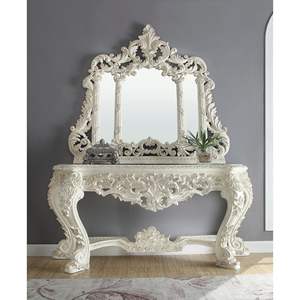 Mesa de consola tallada a mano de lujo, madera maciza - Product Image 1