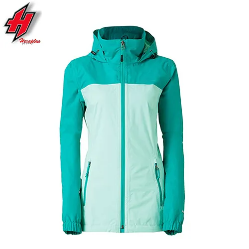 OEM Custom Logo Waterproof Jacket Women 100% Polyester Hooded Zip Lightweight Sport Windbreaker Jacket For Men