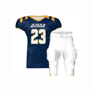 Uniforme de fútbol americano de poliéster hecho para jóvenes, ropa deportiva de buena calidad - Product Image 4