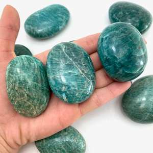 Pierre de palmier en cristal Amazonite de haute qualité pour la guérison de l'agate Alfazal sculptée dans le style Feng Shui pour la relaxation amoureuse - Product Image 4