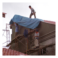 Lámina protectora en rollo, Rollo negro/membrana impermeable para construcción usada