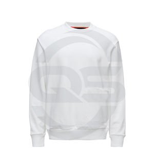 Sweat-shirt en molleton tricoté épais à manches longues pour hommes, personnalisable en gros – Anti-boulochage et écologique - Product Image 2