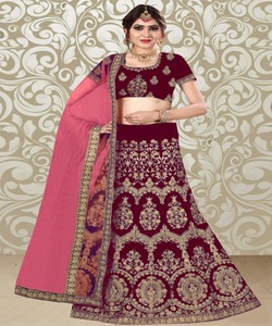 Lehenga Choli de créateur indien exclusif brodé coloré avec chemisier vêtements traditionnels personnalisés vêtements en gros - Product Image 3