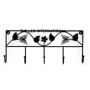 Porte-clés mural décoratif en aluminium, 4 crochets antirouille élégants pour salon, meubles de maison, accents décoratifs - Product Image 3