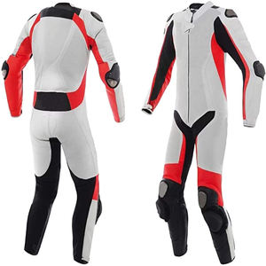 Traje de carreras de cuero para hombre al mejor precio, ropa deportiva superventas con características transpirables y a prueba de viento, opciones de talla grande - Product Image 1