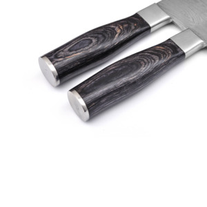 Xyj couteaux de cuisine en acier inoxydable, lame de cuisine avec manche en bois, conception Logo personnalisé - Product Image 5