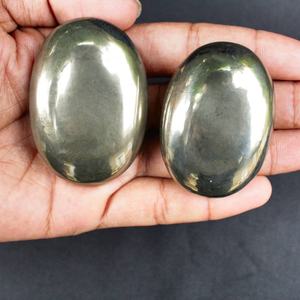 Pierre de paume en pyrite naturelle sculptée en gros, Feng Shui, amour, pierre précieuse métaphysique, décoration de la maison, méditation, souvenir direct - Product Image 2