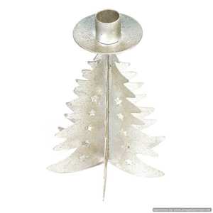 Portavelas de Metal para decoración navideña niquelada, portavelas de Metal plateado con diseño maravilloso para uso en festivales y fiestas - Product Image 1