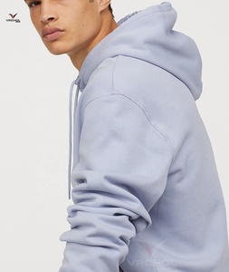 Sudadera con capucha extragrande inspirada en la vendimia para hombre con diseño liso con bordado de logotipo personalizado - Product Image 3