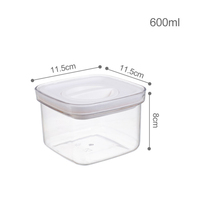 Récipients de stockage hermétiques pour aliments 600ML, avec couvercles en plastique sans BPA, récipients de cuisine pour Organization et stockage de la pâtisserie