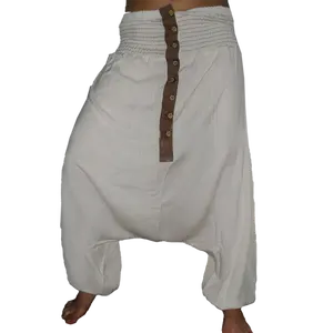 En çok satan özel olarak tasarlanmış Harem pantolon düğme Fly tasarım ve çevre dostu kumaş erkekler için farklı renklerde mevcut