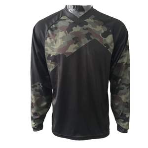 Maillot de moto de course à séchage rapide et à manches longues maillot de motocross de descente Mx en gros pour hommes - Product Image 1