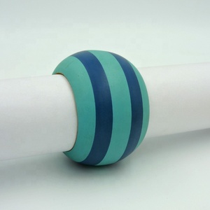 Rond de serviette perlé en or fait à la main élégant décor de table à manger porte-serviettes pour la maison restaurant fête paramètres de table de fête - Product Image 5