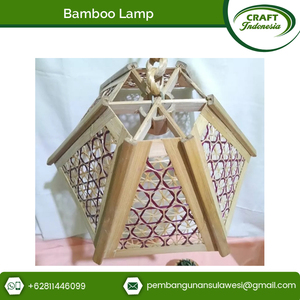 Großhandel 100% natürliche Bambus Energie spar lampe 25*18cm Einzigartiges modernes <span class=keywords><strong>Design</strong></span> Hängende Rattan Langform Osram Beleuchtungs funktion - Product Image 4