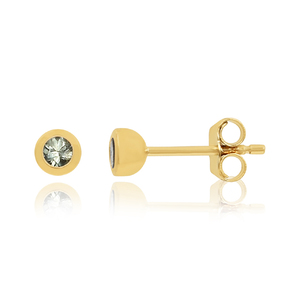 Pendientes únicos para Pendientes chapados en oro de Plata de Ley 925 con piedras preciosas de circón para mujeres y niñas - Product Image 1