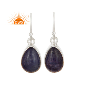 Boucles d'oreilles pendantes en argent sterling 2026 de qualité supérieure avec pierre précieuse naturelle Tanzanite pour femme - Fabricant de bijoux - Product Image 1