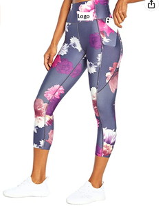 Women's High Rise <b>Pocket</b> <b>Legging</b> Waistband for Support Tummy Control and Slimming Compression Customizable - Product Image 5