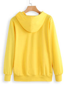 Sudadera con capucha de lana larga para mujer, gran oferta, logotipo personalizado e impresión, sudaderas deportivas de alta calidad - Product Image 4