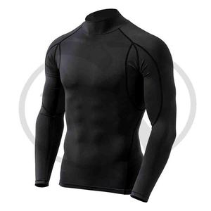 เสื้อ Rash Guard แขนยาวสำหรับผู้ชายพิมพ์ลายแบบกำหนดเอง2023ราคาถูก - Product Image 2