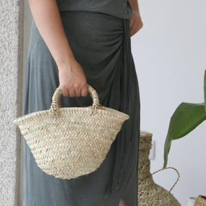 Straw Bag Natural, Flowers <b>Basket</b>, <b>Small</b> Straw Bag, Summer Bag - Product Image 1