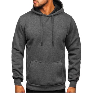 Échantillon gratuit OEM Ensemble pull-over à capuche à manches longues pour hommes 50% coton 50% polyester Imprimé en 3D Vêtements surdimensionnés noirs vente en gros - Product Image 1
