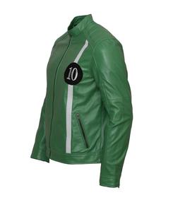 Ben-chaqueta de cuero de oveja con cremallera para mujer, chaqueta de moda informal en color verde, nuevo diseño, 10 estilos - Product Image 3