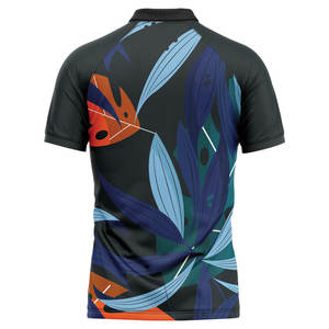 Maillot de golf pour hommes en polyester respirant de haute qualité avec logo personnalisé pour uniformes professionnels - Product Image 2