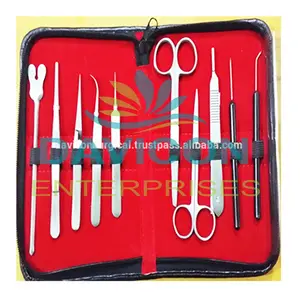 10 peças Estudante de Medicina Cirurgia Avançada/Anatomia Dissecando Ferramentas/Instrumentos Kit Fabricantes