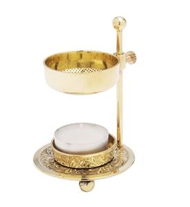 Brûleur d'encens en laiton de couleur or fait à la main nouvelle conception personnalisée forme et taille brûleur d'encens par Home Arts - Product Image 3