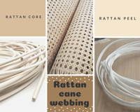 Bras meuble en rotin de grande quantité, corde en rotin, matériel brut fabriqué au VIETNAM, axe + 84 38 776 0892