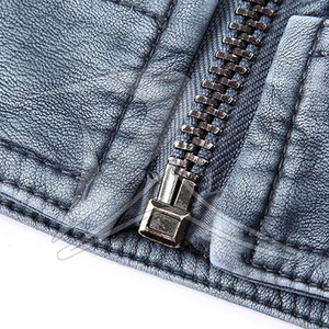 Veste en cuir véritable pour hommes, mode décontractée, col en fourrure, coupe-vent, respirant, coton, fermeture éclair, style confortable - Product Image 4